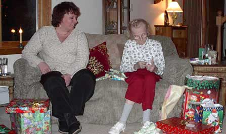 Christmas 2003 with Terry, Pam and Megan