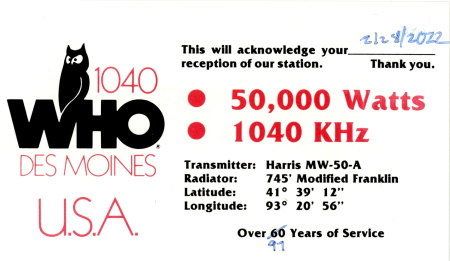 WHO from Iowa City, Iowa