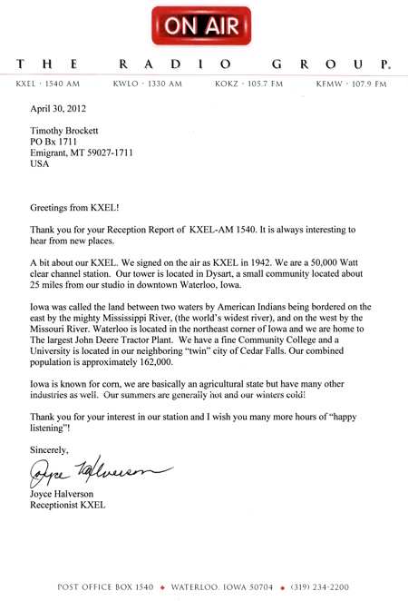 KXEL from Waterloo, Iowa