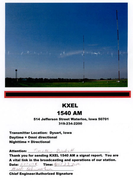 KXEL from Waterloo, Iowa