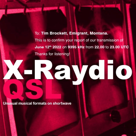 QSL from X-Raydio on June 12, 2022