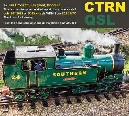 QSL from CTRN on July 24, 2022