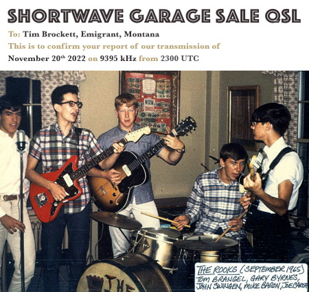 QSL Garage Sale November 20, 2022