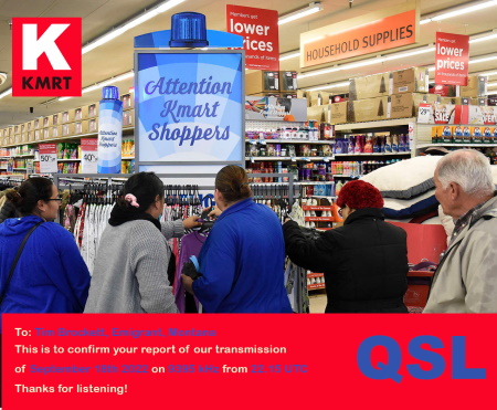 QSL from KMRT on September 18, 2022