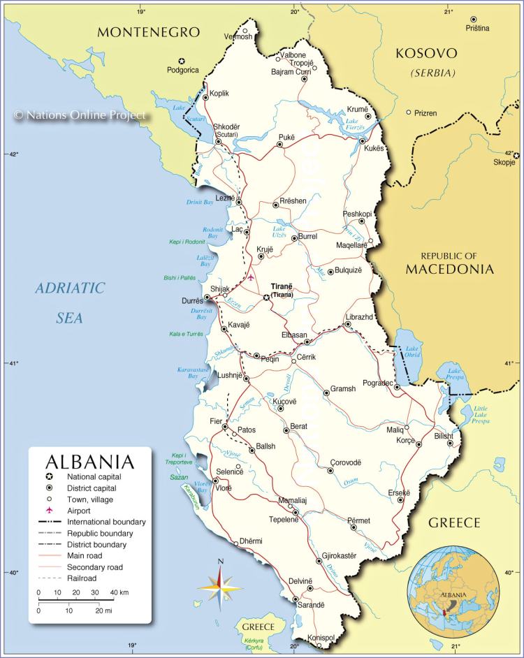 Albania Map