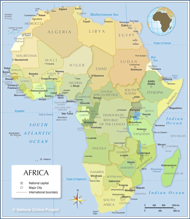 Africa map