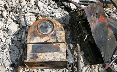 Burned Computer