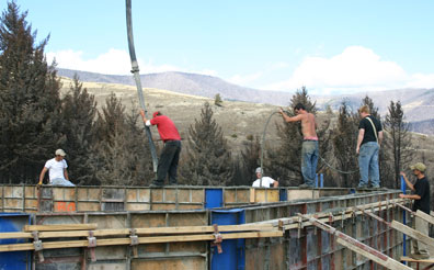 Pouring Concrete Walls