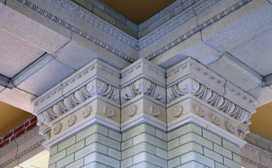 Ornate Brick Column Capitals