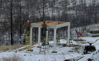 Greek Picnic Pavilion Construction
